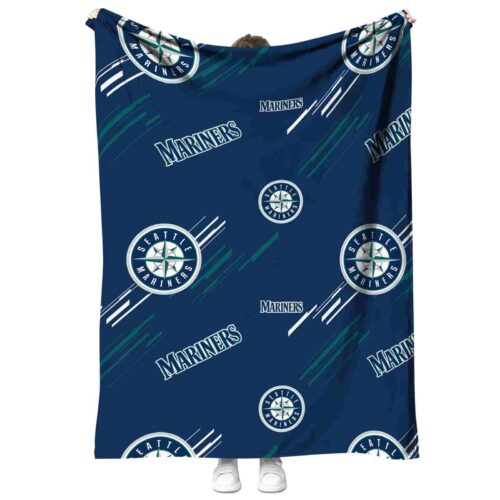 seattle mariners fan spirit navy blue blanket best selling