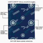 seattle mariners fan spirit navy blue blanket best selling