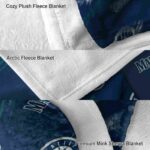 seattle mariners fan spirit navy blue blanket best selling