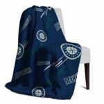 seattle mariners fan spirit navy blue blanket best selling
