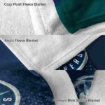 seattle mariners gradient dots navy blue blanket best selling