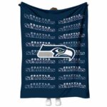 Seattle Seahawks Fan Pride Blue Blanket 1 seattle seahawks fan pride blue blanket best selling