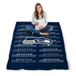 seattle seahawks fan pride blue blanket best selling