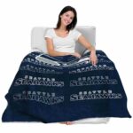 seattle seahawks fan pride blue blanket best selling