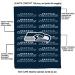seattle seahawks fan pride blue blanket best selling