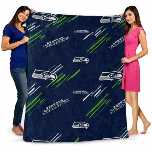 seattle seahawks fan spirit blue blanket fashion forward