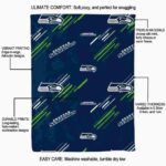 seattle seahawks fan spirit blue blanket best selling