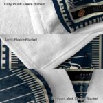 seattle seahawks football field blue blanket best selling