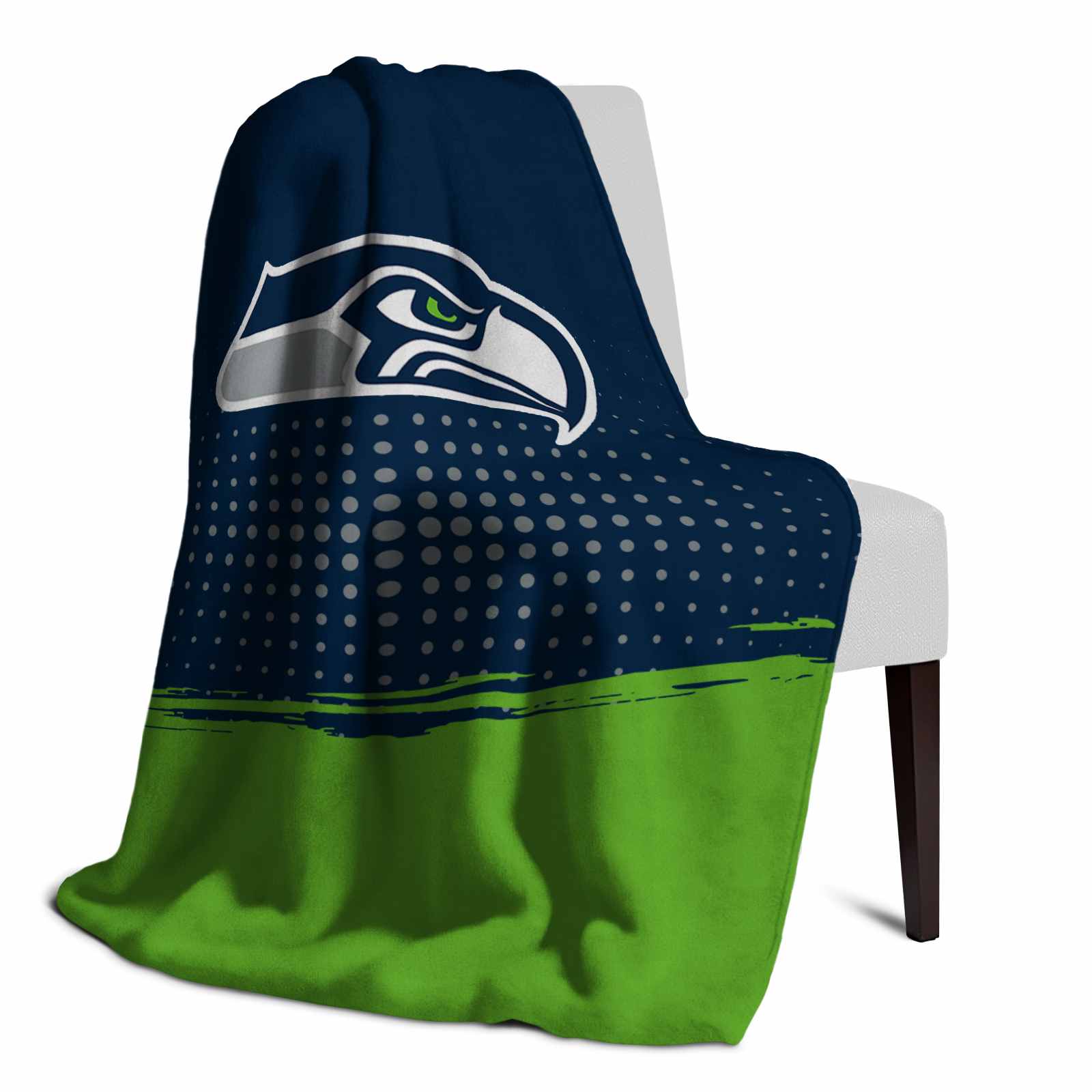 seattle seahawks gradient dots blue blanket top rated seattle seahawks gradient dots blue blanket top rated