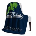 seattle seahawks grunge texture blue blanket top rated