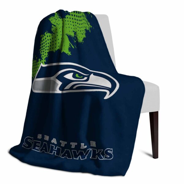 seattle seahawks grunge texture blue blanket top rated