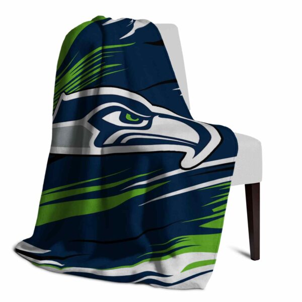 seattle seahawks paint streaks blue white blanket top rated