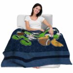 seattle seahawks three musketeers blue blanket best selling