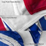 smu mustangs brushstrokes blue white blanket best selling