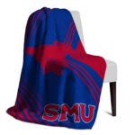 smu mustangs diagonal stripes blue blanket best selling