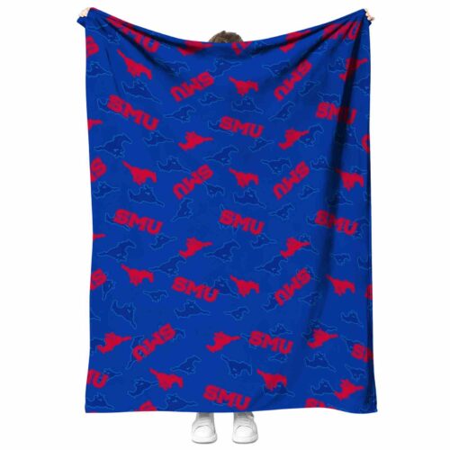 smu mustangs diehard fans blue blanket best selling