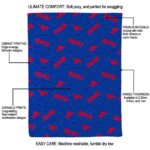 smu mustangs diehard fans blue blanket best selling