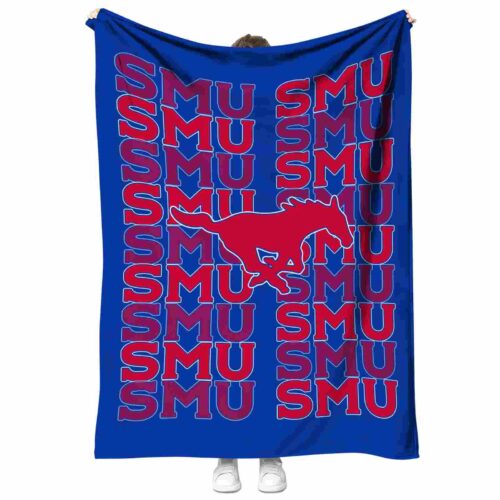 smu mustangs fan pride blue blanket best selling