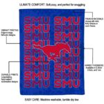 smu mustangs fan pride blue blanket best selling