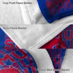 smu mustangs fan pride blue blanket best selling