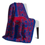 smu mustangs fan pride blue blanket best selling