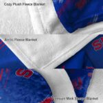 smu mustangs fan spirit blue blanket best selling