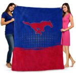 smu mustangs gradient dots blue blanket best selling