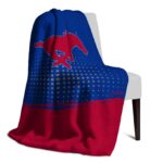 smu mustangs gradient dots blue blanket best selling