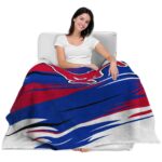 smu mustangs paint streaks blue white blanket best selling