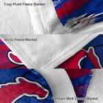 smu mustangs paint streaks blue white blanket best selling