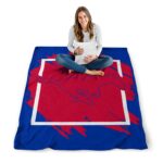 smu mustangs splatter effect blue blanket best selling