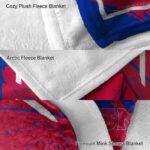 smu mustangs splatter effect blue blanket best selling