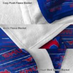 smu mustangs striped pattern blue blanket best selling