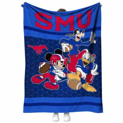 smu mustangs three musketeers blue blanket best selling