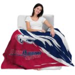south alabama jaguars brushstrokes blue white blanket best selling