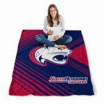 south alabama jaguars diagonal stripes blue blanket high quality