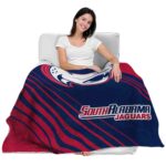 south alabama jaguars diagonal stripes blue blanket latest model