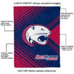 south alabama jaguars diagonal stripes blue blanket new arrival