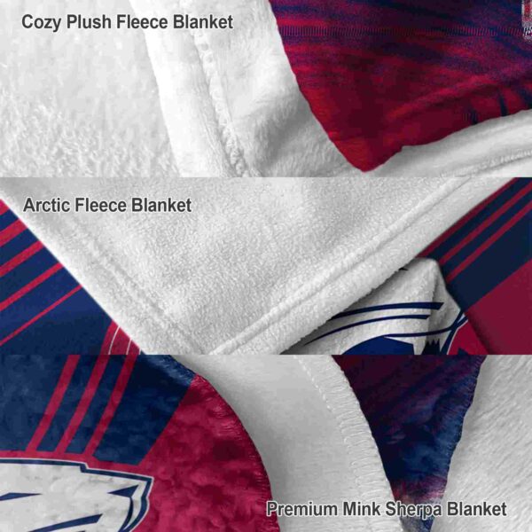 south alabama jaguars diagonal stripes blue blanket premium grade