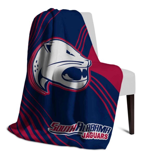 south alabama jaguars diagonal stripes blue blanket top rated