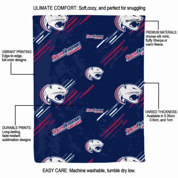south alabama jaguars fan spirit blue blanket new arrival