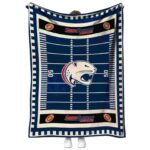 south alabama jaguars football field blue blanket best selling