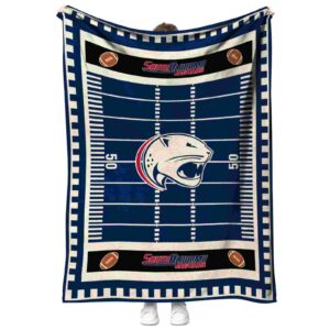 south alabama jaguars football field blue blanket best selling
