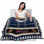 south alabama jaguars football field blue blanket latest model