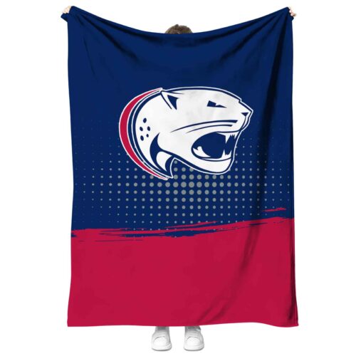 south alabama jaguars gradient dots blue blanket best selling
