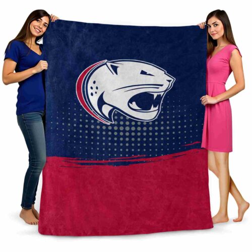 south alabama jaguars gradient dots blue blanket fashion forward