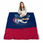 south alabama jaguars gradient dots blue blanket high quality