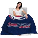 south alabama jaguars grunge texture blue blanket latest model