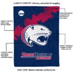 south alabama jaguars grunge texture blue blanket new arrival
