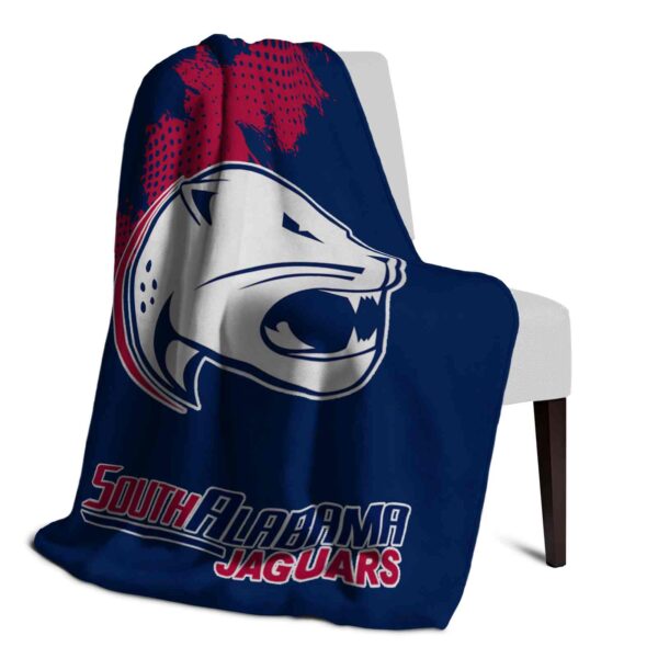 south alabama jaguars grunge texture blue blanket top rated
